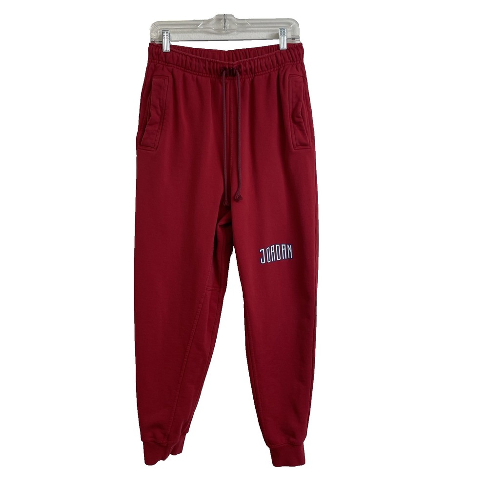 Jordan Joggers Sweatpants Mens M Red Fleece Athletic Logo NIKE  DV7726-687 Comfy